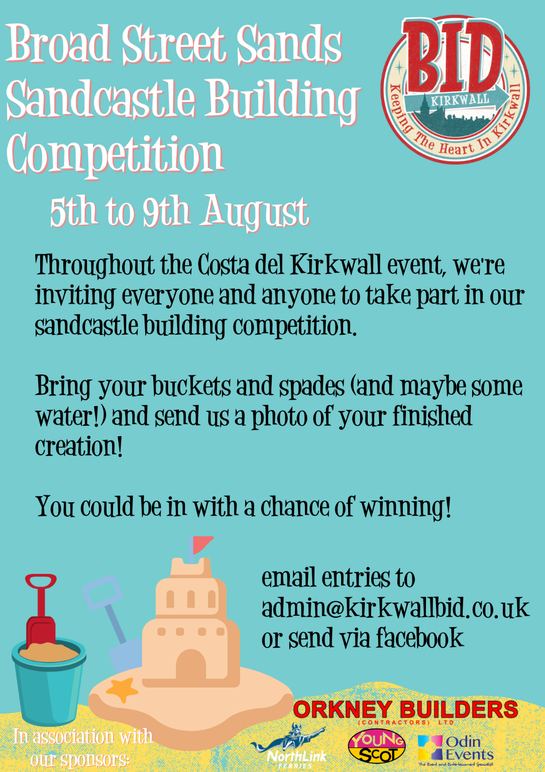 Sandcastle Building Competition Kirkwall BID